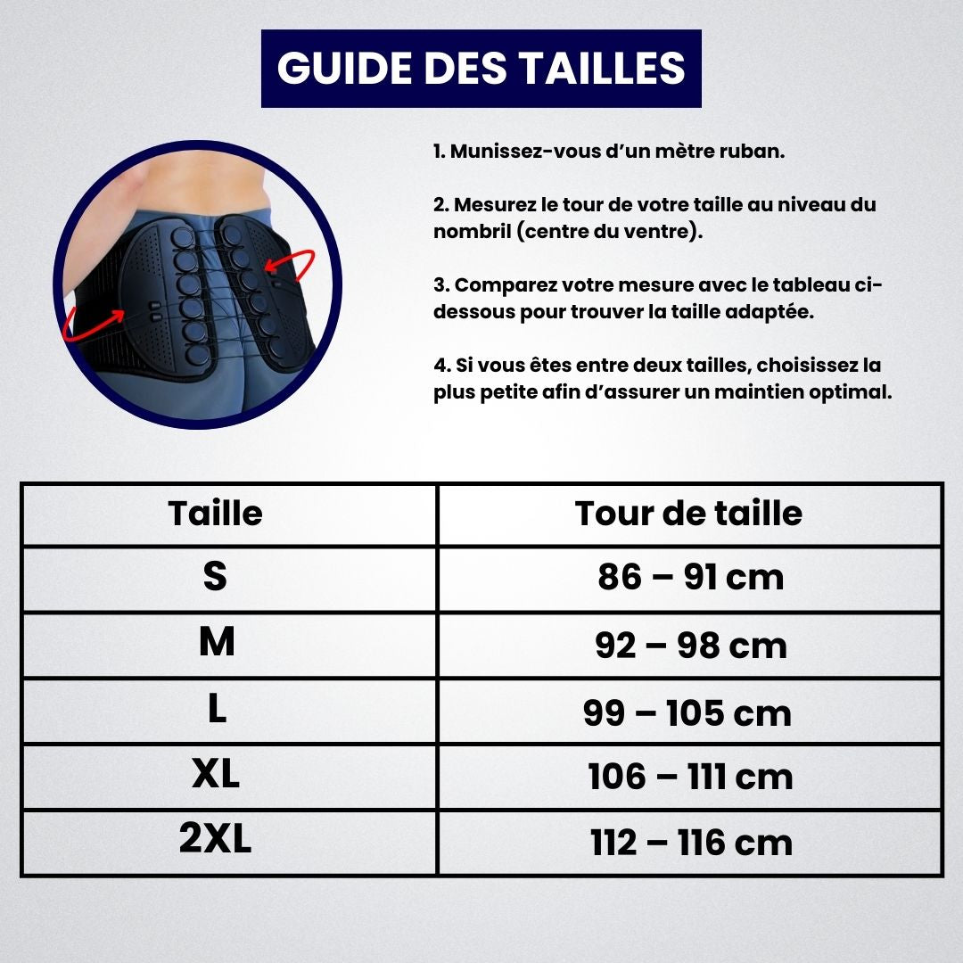 Trenova PowerBack™ – Ceinture de Soutien Lombaire Ajustable
